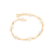 Pulseira banhada a ouro 18k com cristais e pérolas (55099712)