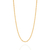 Cordão banhado a ouro 18k fio grumet lixado (53029500)