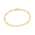 Pulseira infantil banhada a ouro 18k (55202400)