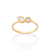 Anel skinny banhado a ouro 18k com zircônias (51352806) - comprar online