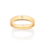 Aliança lisa banhada a ouro 18k com zircônia (51346406) - comprar online