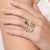 Maxi anel folha banhado a ouro 18k (51348500) na internet