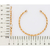 Bracelete aro torcido banhado a ouro 18k com zircônias (55213006) - comprar online
