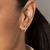 Brinco argola cruz banhado a ouro 18k com zircônia (52738106) - Estilo Dixe | Semijoias Rommanel