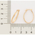 Brinco banhado a ouro 18k argola (52437100) na internet