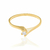 Anel solitário banhado a ouro 18k com zircônia (51051606) - comprar online
