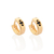 Brinco argola banhado a ouro 18k com zircônias (52731927)