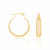 Brinco argola estrelas banhado a ouro 18k (52317800)