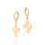 Brinco argola cavalo banhado a ouro 18k (52730500)