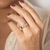Aliança com frase banhada a ouro 18k com zircônias (51351506) - Estilo Dixe | Semijoias Rommanel