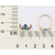 Anel Stitch banhado a ouro 18k com aplicação de resina (51349314) na internet