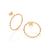 Brinco círculo torcido banhado a ouro 18k (52739900) - comprar online