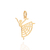 Pingente bailarina banhado a ouro 18k (54277700)