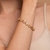 Pulseira banhada a ouro 18k com cristais ovais (55203414) na internet