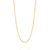 Gargantilha banhada a ouro 18k fio cadeado (53115100)