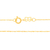 Gargantilha banhada a ouro 18k fio torcido diamantado (53044400) - comprar online