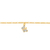 Pulseira banhada a ouro 18k com aplicação de rhodium (55020100) - comprar online
