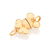 Pingente cara metade Mickey e Minnie banhado a ouro 18k (54283900) - comprar online