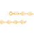 Pulseira banhada a ouro 18k infantil formada por rosas (55113800) - comprar online