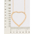 Gargantilha com maxi coração banhada a ouro 18k (53231300) - comprar online