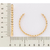 Bracelete formado por meia esferas banhado a ouro 18k (55209700) - comprar online