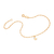 Pulseira banhada a ouro 18k com aplicação de rhodium (55019200)