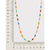 Cordão banhado a ouro 18k com pedras coloridas (53087414) - comprar online