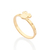 Anel Minnie banhado a ouro 18k (51342500)