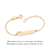 Pulseira Minnie baby personalizável banhada a ouro 18k com aplicação de resina (55216297)
