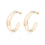 Brinco meia argola banhado a ouro 18k (52736200)