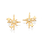Brinco brilhos banhado a ouro 18k com zircônia (52726206)