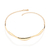 Choker ondulada banhada a ouro 18k (53245200)