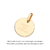 Medalha personalizável banhada a ouro 18k (54281700)
