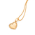 Pingente coração com esferas banhado a ouro 18k (54293800) - comprar online