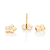 Brinco flor de pluméria banhado a ouro 18k (52744500) - comprar online