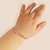 Pulseira Minnie baby personalizável banhada a ouro 18k com aplicação de resina (55216297) - Estilo Dixe | Semijoias Rommanel