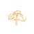 Pingente banhado a ouro 18k