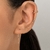 Brinco com piercing de pressão coração banhado a ouro 18k (52725500) na internet