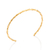 Bracelete torcido banhado a ouro 18k (55207800)