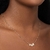 Gargantilha coração mickey e minnie banhada a ouro 18k com zircônias (53252606) - Estilo Dixe | Semijoias Rommanel