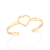 Bracelete coração banhado a ouro 18k (55207600)