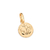 Pingente redondo batismo banhado a ouro 18k (54278200)