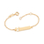 Pulseira mickey baby personalizável banhada a ouro 18k (55216300) - comprar online
