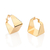 Brinco argola quadrado banhado a ouro 18k (52727400)