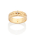 Aliança com frase banhada a ouro 18k com zircônias (51351506)