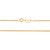 Gargantilha banhada a ouro 18k fio rabo de rato (53054200) - comprar online
