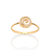 Anel skinny espiral banhado a ouro 18k com zircônias (51345606) - comprar online