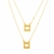 Escapulário banhado a ouro 18k com medalhas espírito santo (53153000) - comprar online