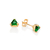 Brinco solitário triangular banahdo a ouro 18k com cristais (52730631) - comprar online