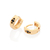 Brinco argola banhado a ouro 18k com zircônias (52731927) - comprar online